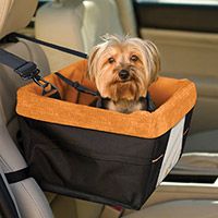 kurgo skybox booster seat hond mand auto oranje